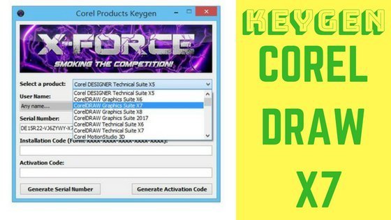 xforce keygen for corel draw x8